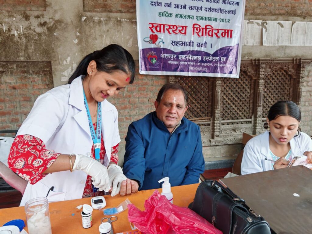 Monday Health Camp Near Doleshwar Mahadev
