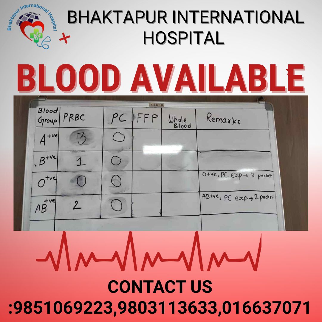 Lifeline Amid Crisis: Emergency Blood Available at Bhaktapur International Hospital During Nepal’s Gen-Z Protests