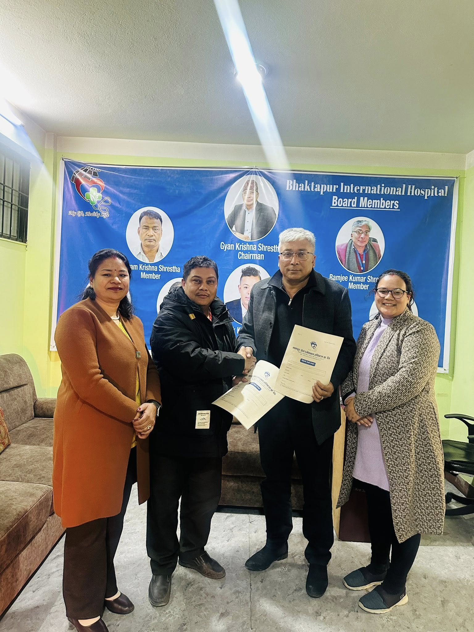 Health Service Agreement Between Nepal Anglican Society and Bhaktapur International Hospital
