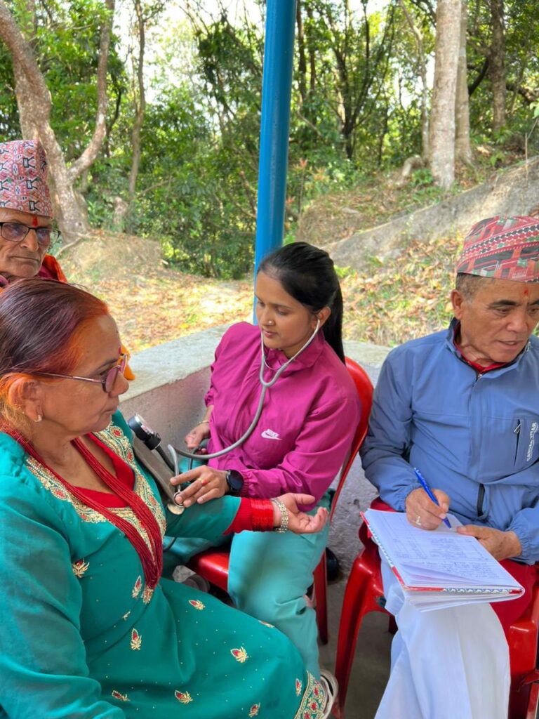 Bhaktapur International Hospital Conducts Community Health Checkup Program for Senior Citizens